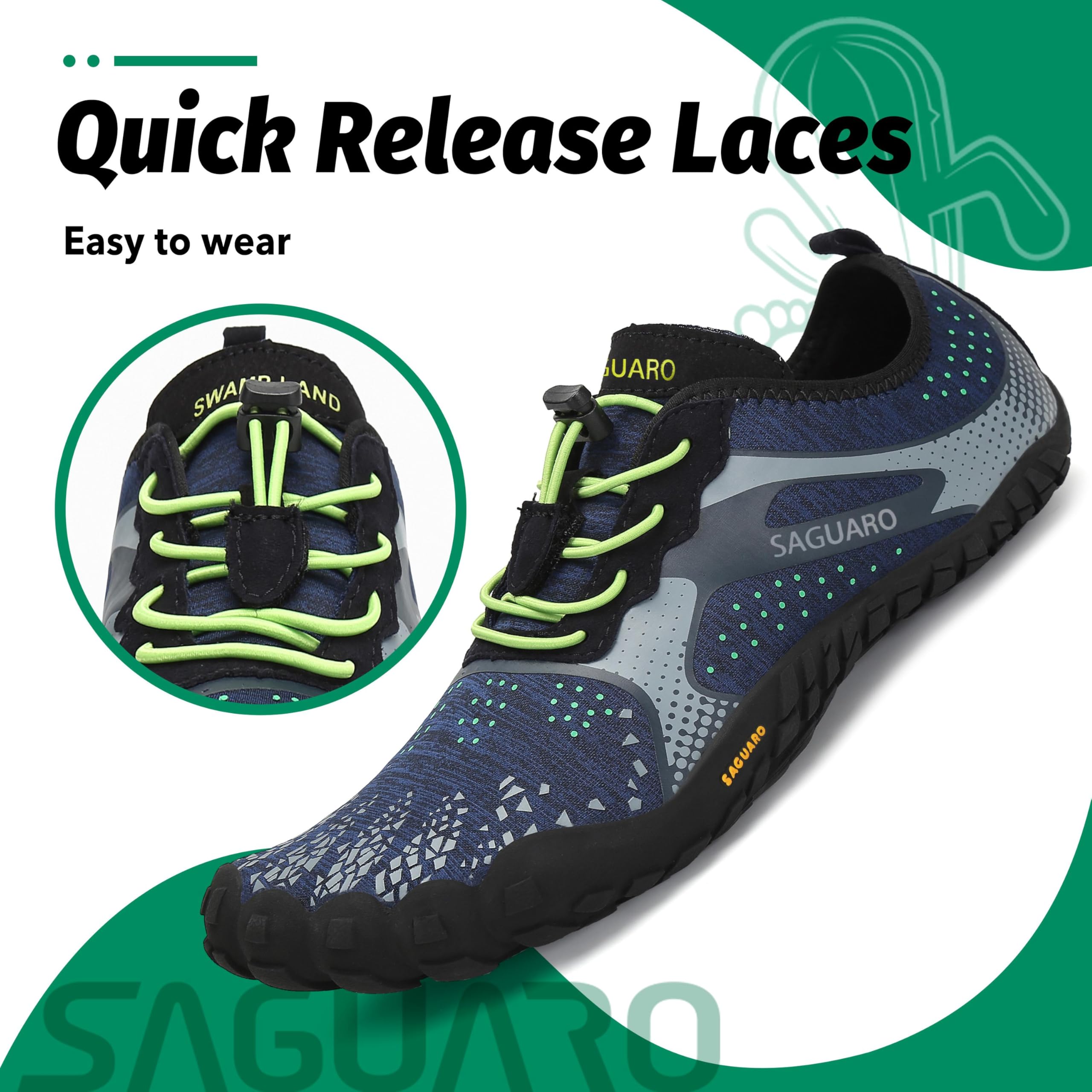 SAGUARO Scarpe Barefoot con Dita per Trekking Trail Running Ginnastica, 36-48