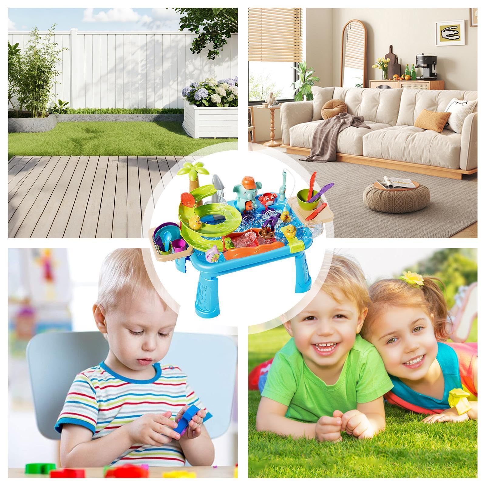 Generisch Kinderspielspüle mit fließendem Wasser Angelspielzeug für Kinder | Kinderwaschbecken zum Angeln, für Outdoor-Einsatz in Garten, Hof und , für und Mädchen