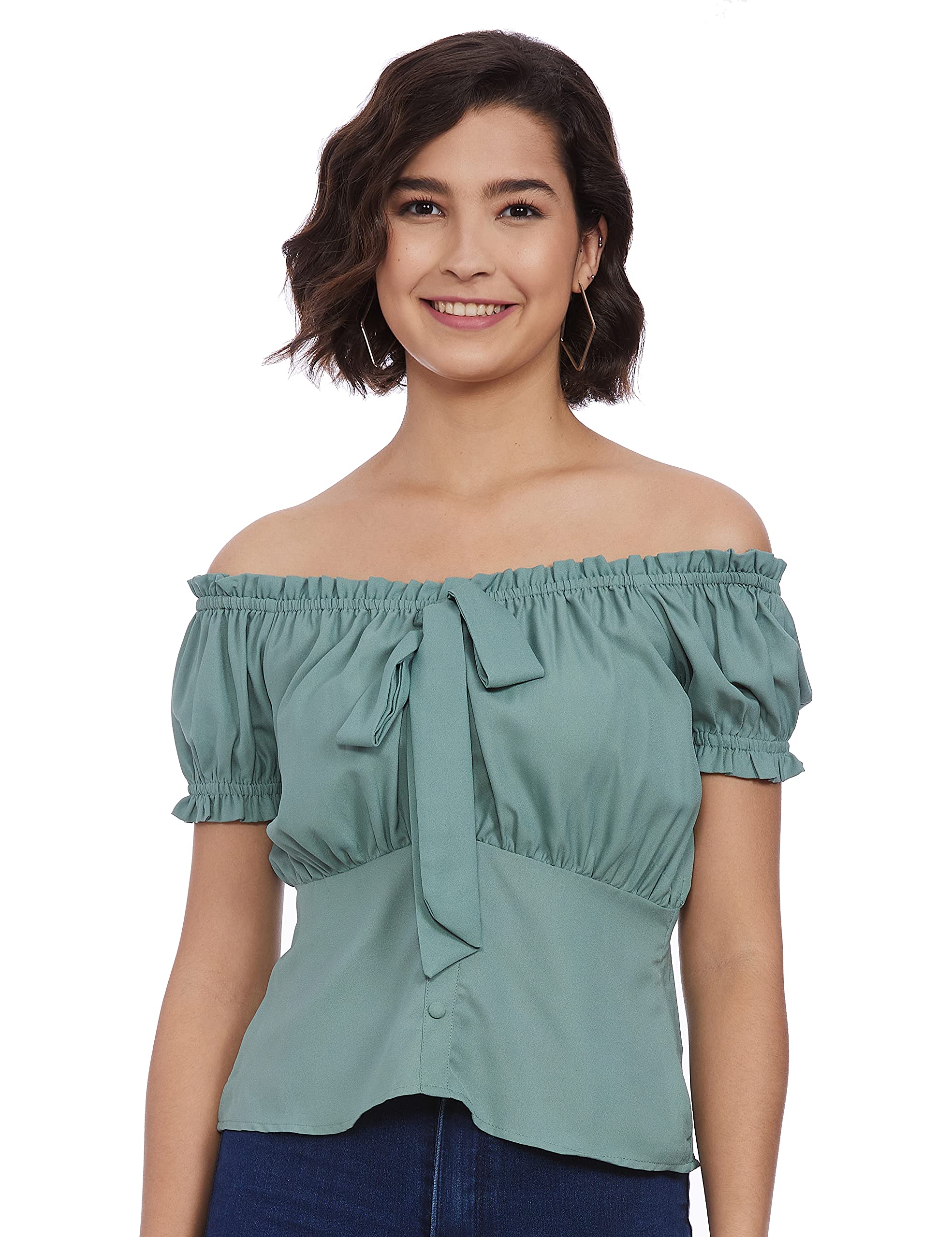 Women's Solid Regular Fit Blouse-image-33