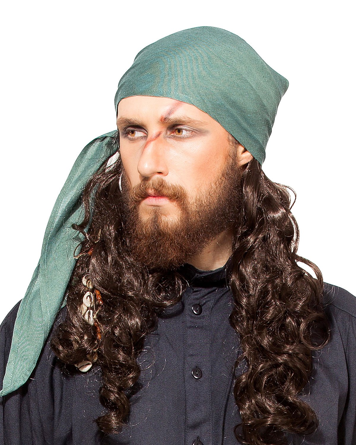 ThePirateDressing Pirate Medieval Renaissance Halloween Costume Linen Triangle Bandana