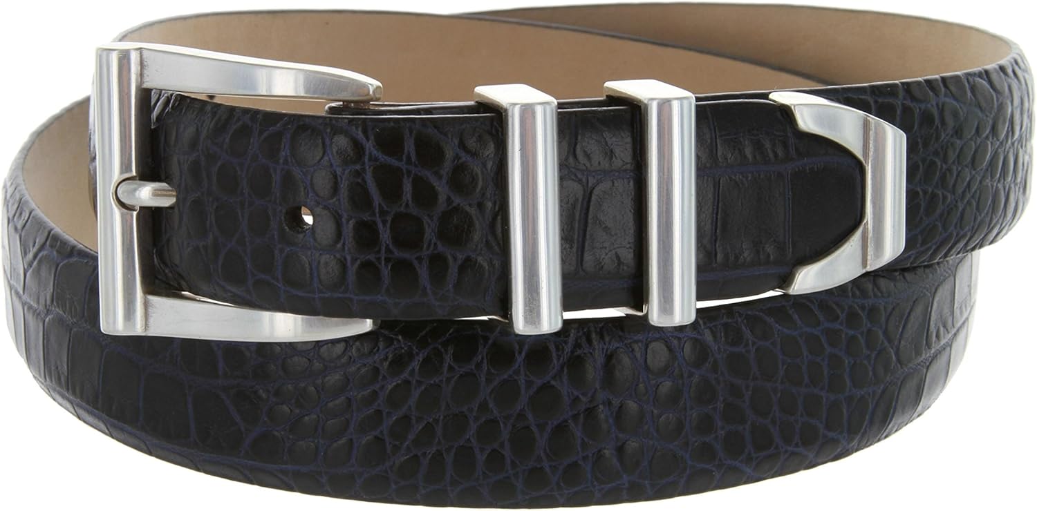 Belts.com BS8640 / S5998_Genuine Full-Grain Cowhide Leather Designer Golf Dress Belt, 1-1/8"(30mm) Wide