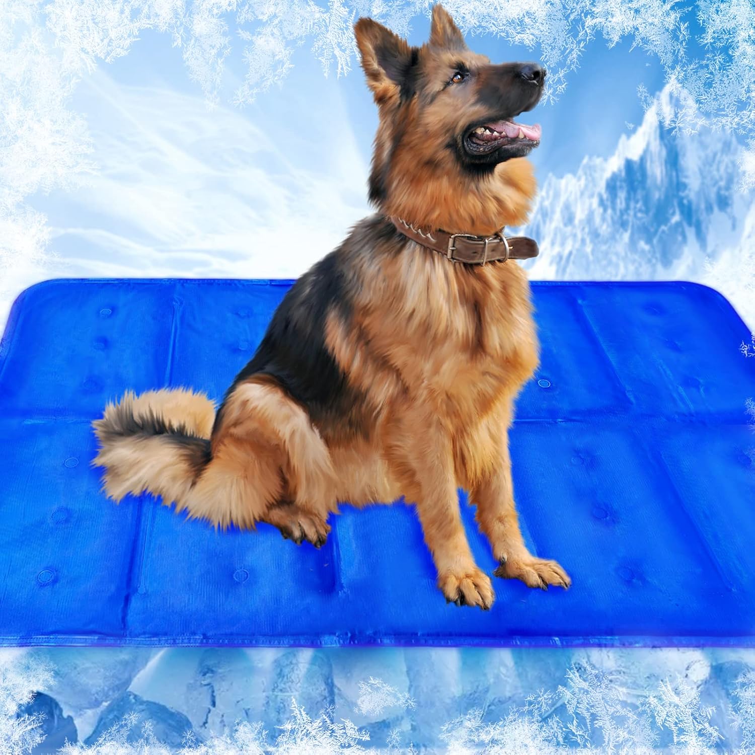 CHOSHOME Dog Cooling Mat Extra Large 70x120CM NonToxic Gel Pet Cool