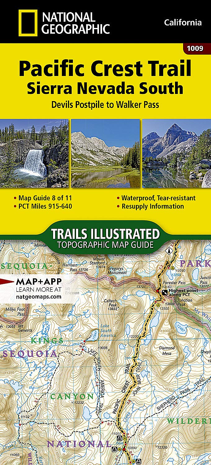 Pacific Crest Trail: S Nevada S: 1009 (National Geographic Topographic Map Guide)