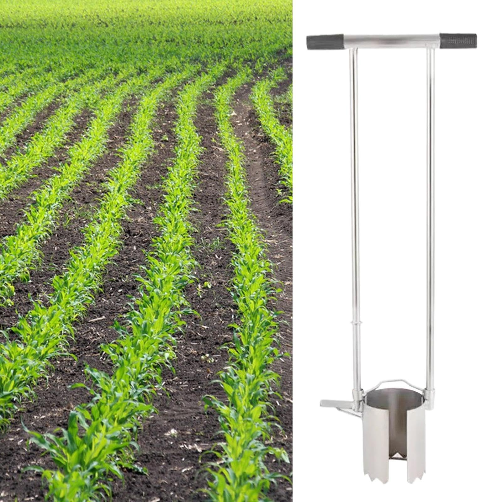 Trapiantatore facile da piantare, strumento per piantare piccoli bulbi con manico comodo, stabile per zolle e sarchiatore per giardino, fattoria, aiuole, vasi da fiori, uso agricolo | manico comodo, stabile per zolle e sarchiatore per giardino, fattoria,
