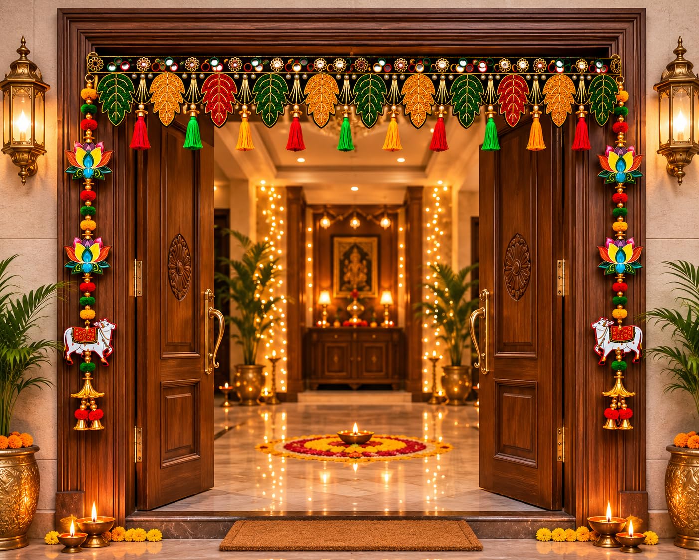 Traditional Toran - Parrot Door Hanging Garland -11