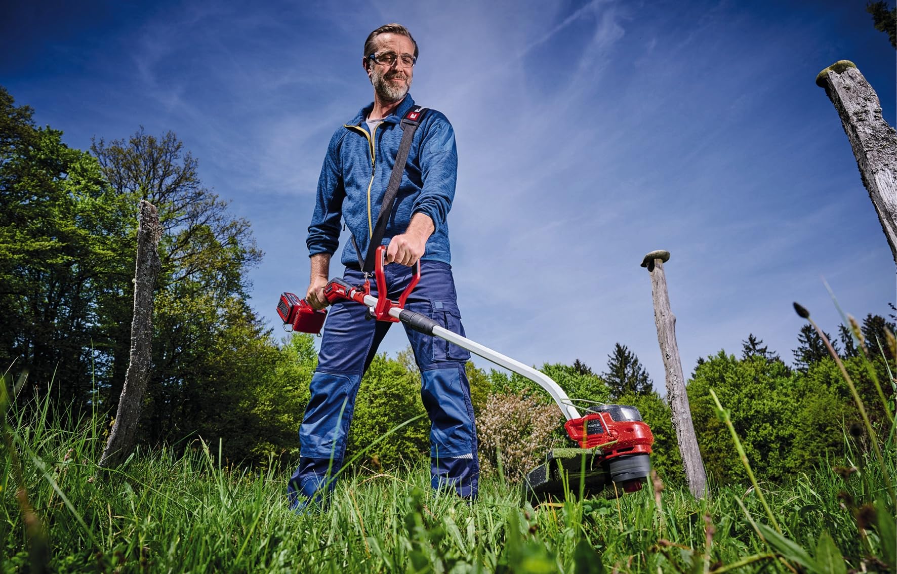 Einhell Professional Akku-Rasentrimmer GP-CT 36/35 Li BL-Solo Power X-Change (36 V, Fadenspule mit TIPP-Automatik, Brushless, Flowerguard, ohne Akku)
