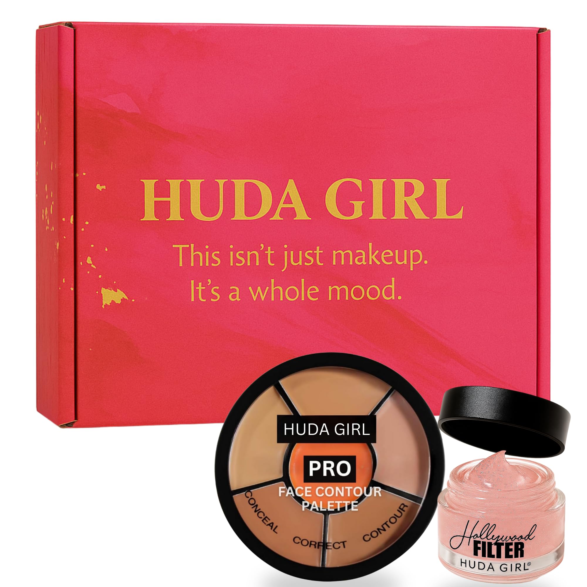 HUDA GIRL Primer For Face & Concealer For Dark Circles - Flawless Hydrating Oil Control Matte Finish Face Primer & Concealer Palette For For All Skin Types-image-10