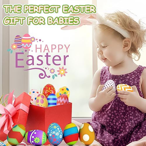 Miniatura 7 de ROHSCE Pelotas sensoriales suaves y puntiagudas, juguetes Montessori, bolas de bebé de 6 a 12 meses, formas geométricas texturizadas para el