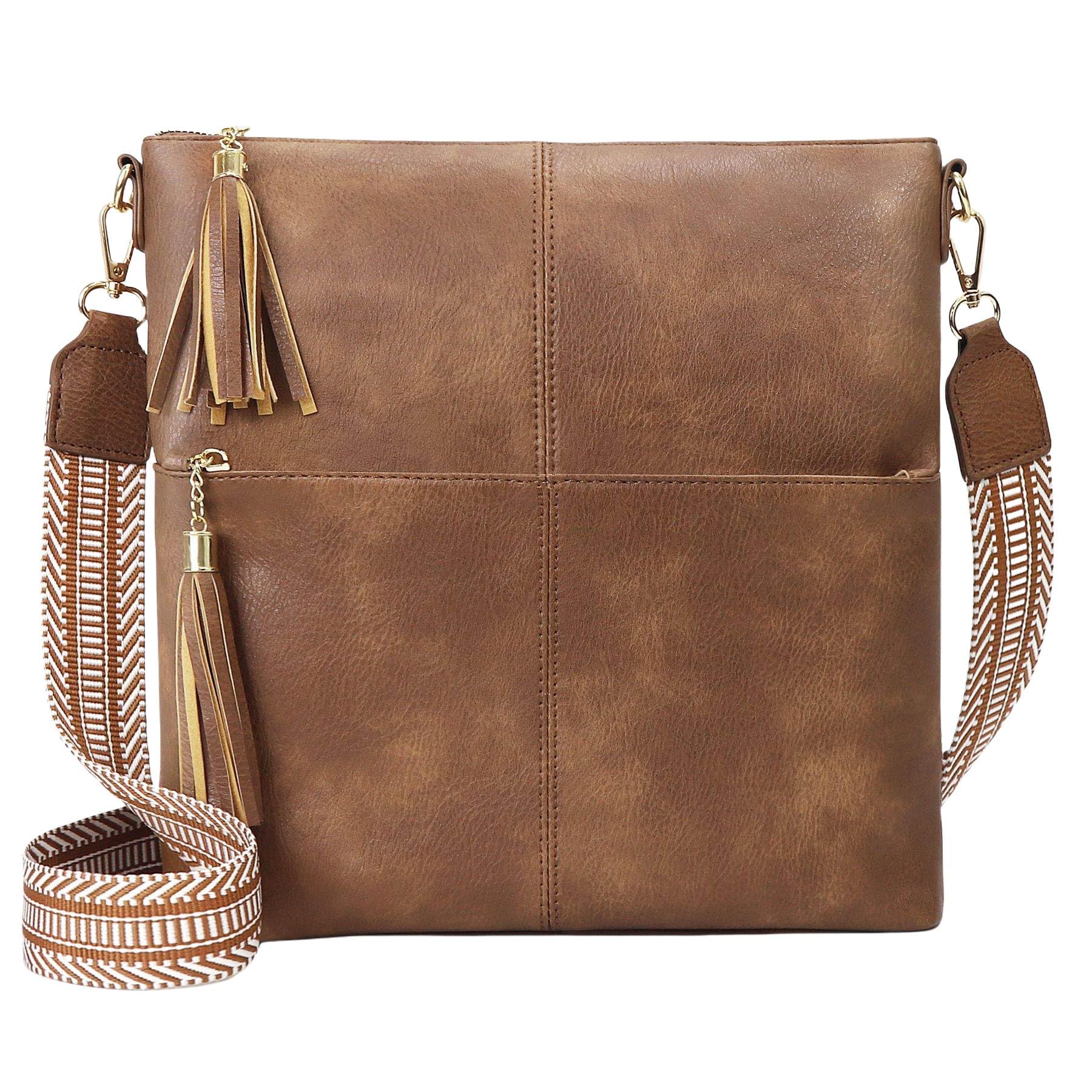 ARPHTYL Crossbody Bags for Women Retro Purses Shoulder Bag Adjustable Strap Shoulder Bag with Tassel