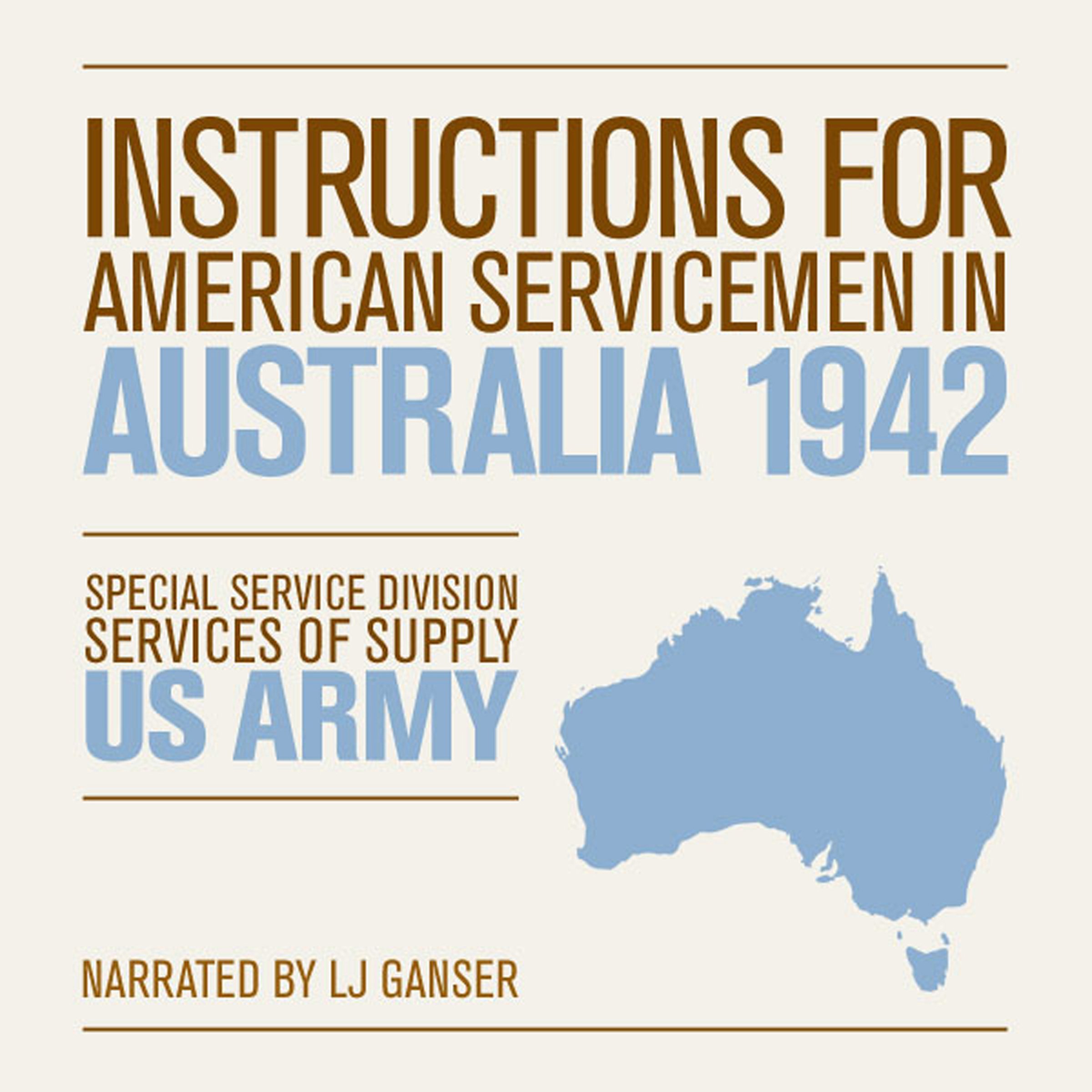 Cover art for Instructions for American Servicemen in Australia 1942