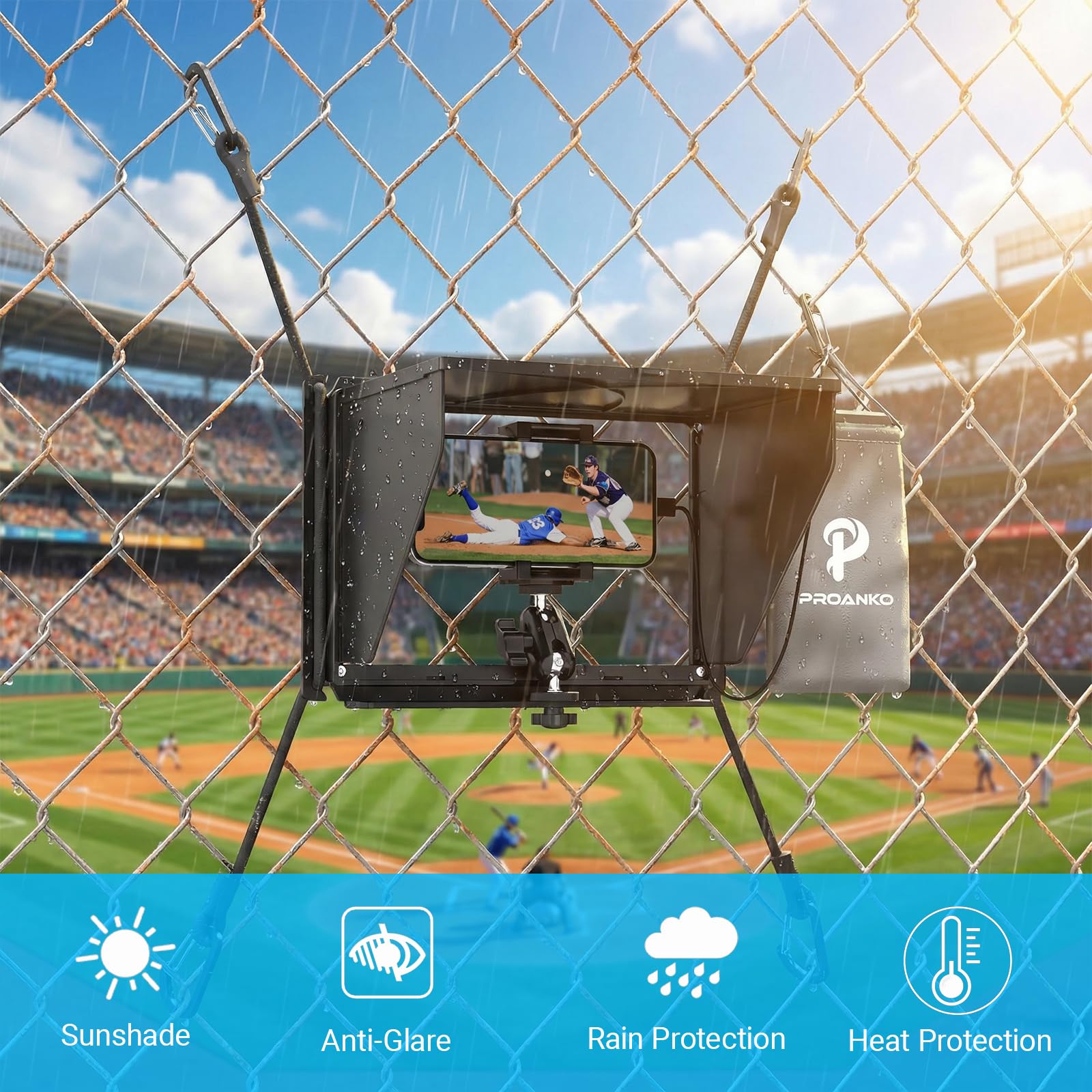 Kit de montaje para cambiar el juego, soporte de valla para teléfono celular con pantalla