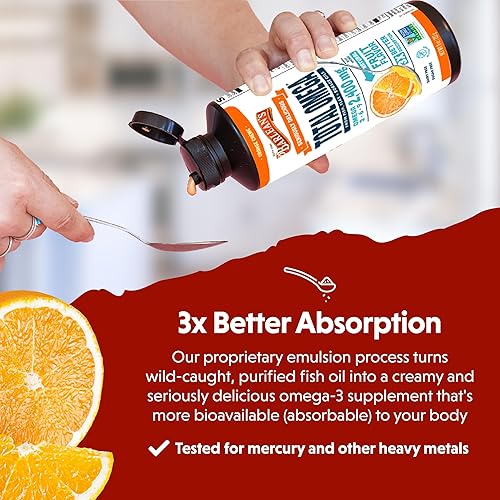 Vista 18 de Barlean's Total Omega 3 6 9 Suplemento de aceite de pescado líquido con borraja y aceite de linaza 6,468 mg de Omegas EPA, DHA, ALA y GLA