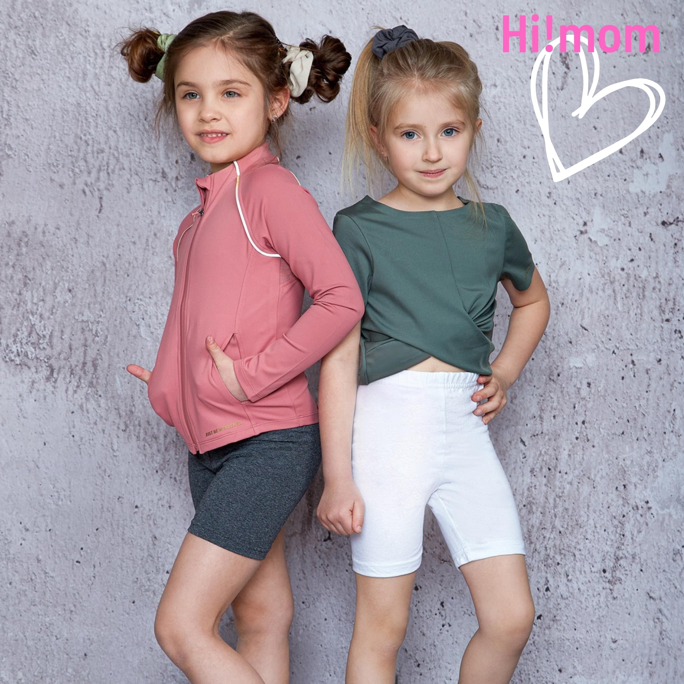 3 Pack Girls Cycling Shorts - Safety Comfy Cotton Basic Non See Through Girl Short Leggings Kids - Pack of 3 School Dance Sport Bike Summer Shorts Knee Length