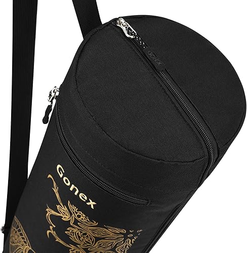 Miniatura 6 de Gonex Bolsa para esterilla de yoga, soporte para esterilla de yoga con cremallera completa, bolsa de transporte para mujeres y hombres con 2