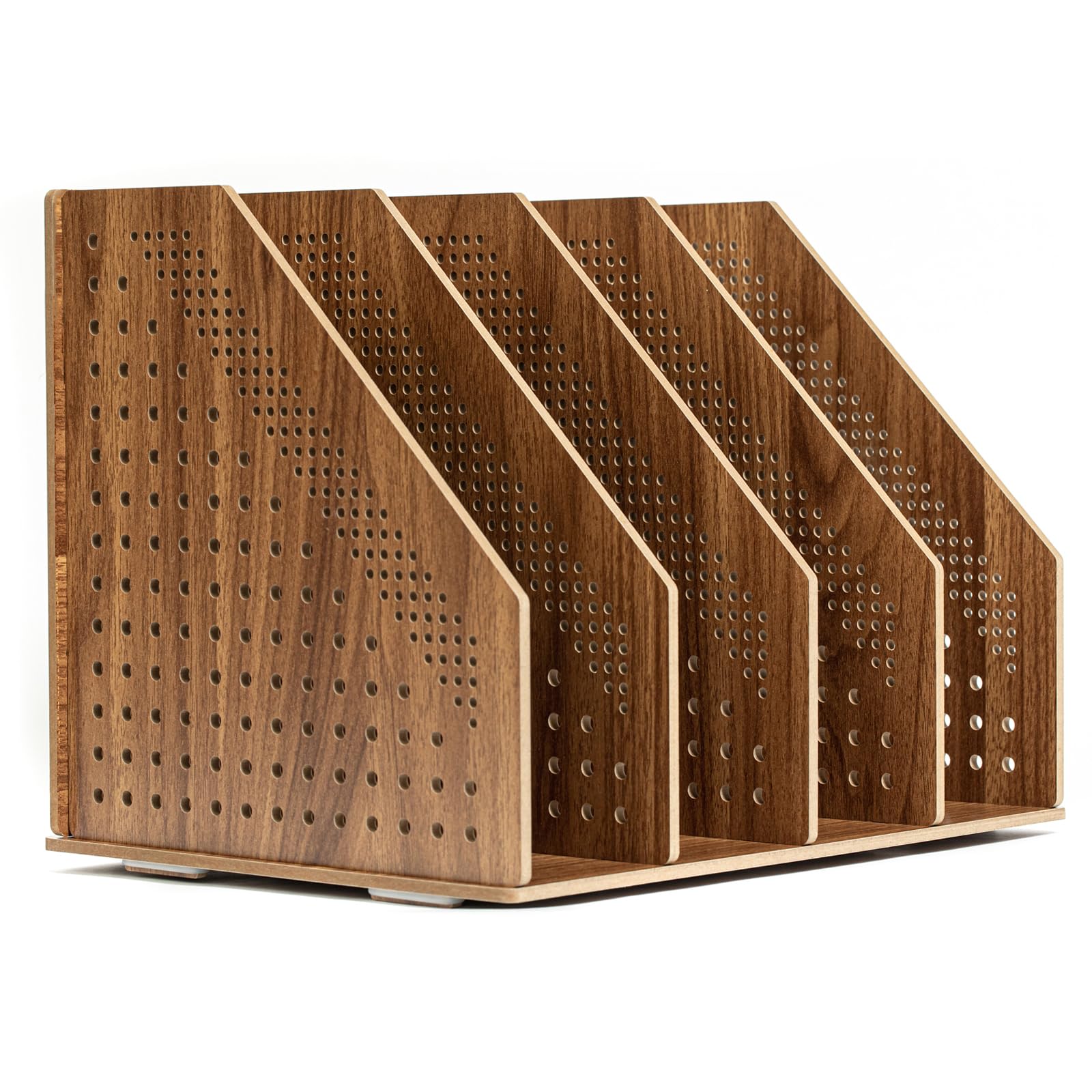 Porte-documents en Bois Fabriqué à la Main : Ensemble d'Organiseurs de Bureau, Supports de Fichiers et Serre-livres - Parfait pour le Rangement
