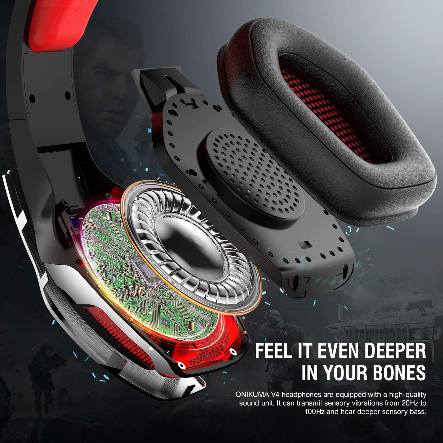 Amazon.co.jp: HunterSpider ゲーム用ヘッドセット PS4 Sony PSP用