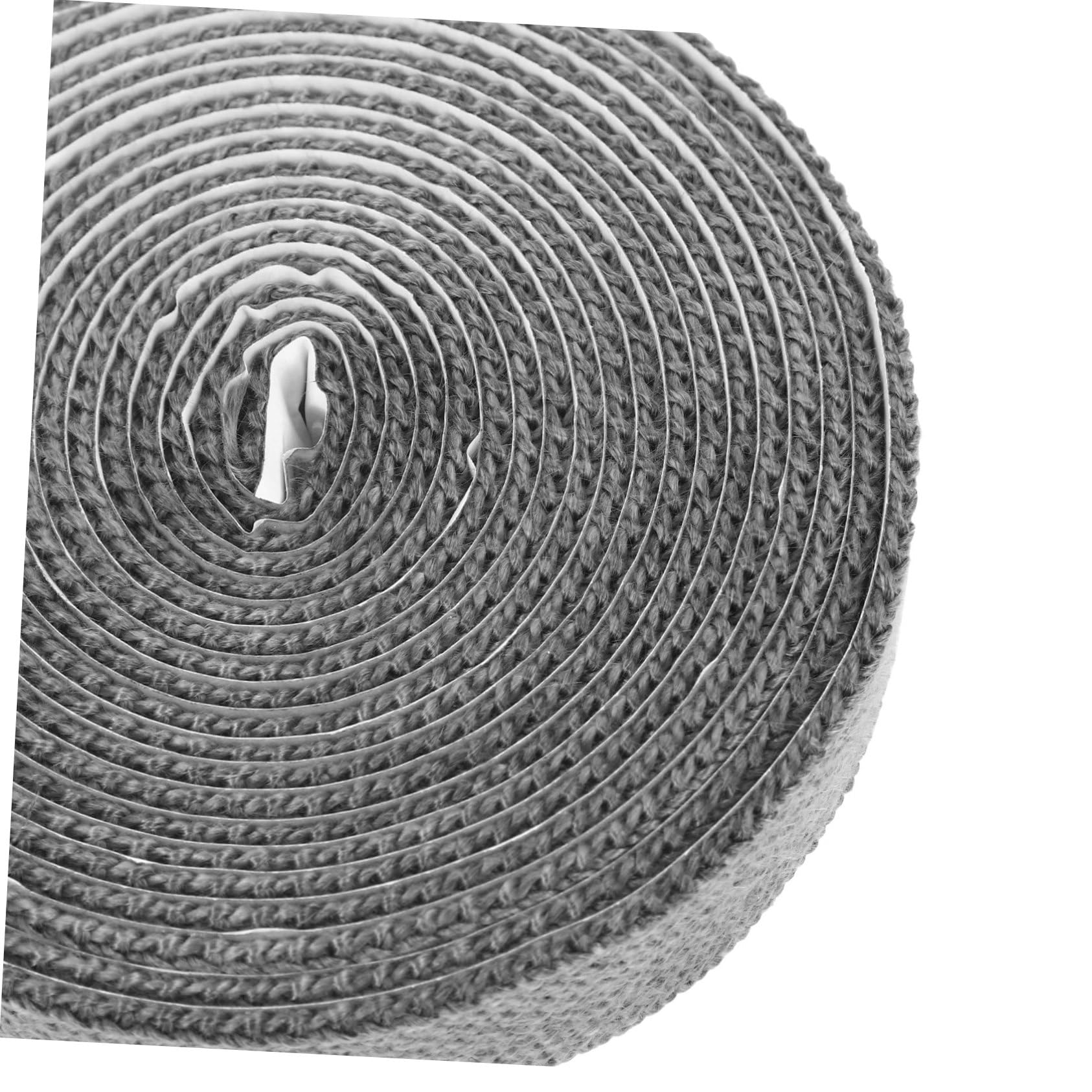 jojofuny Guarnizione per Porta della Stufa a Legna Autoadesiva, Fibra di Lana Nera, Sigillo Efficiente Antifuoco, Ricambio per Caminetti e Caldaie