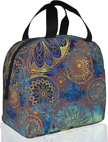 Miniatura 9 de Lonchera térmica con diseño de tortugas marinas en acuarela, lonchera reutilizable para mujeres y hombres, bolsa térmica térmica para niños,