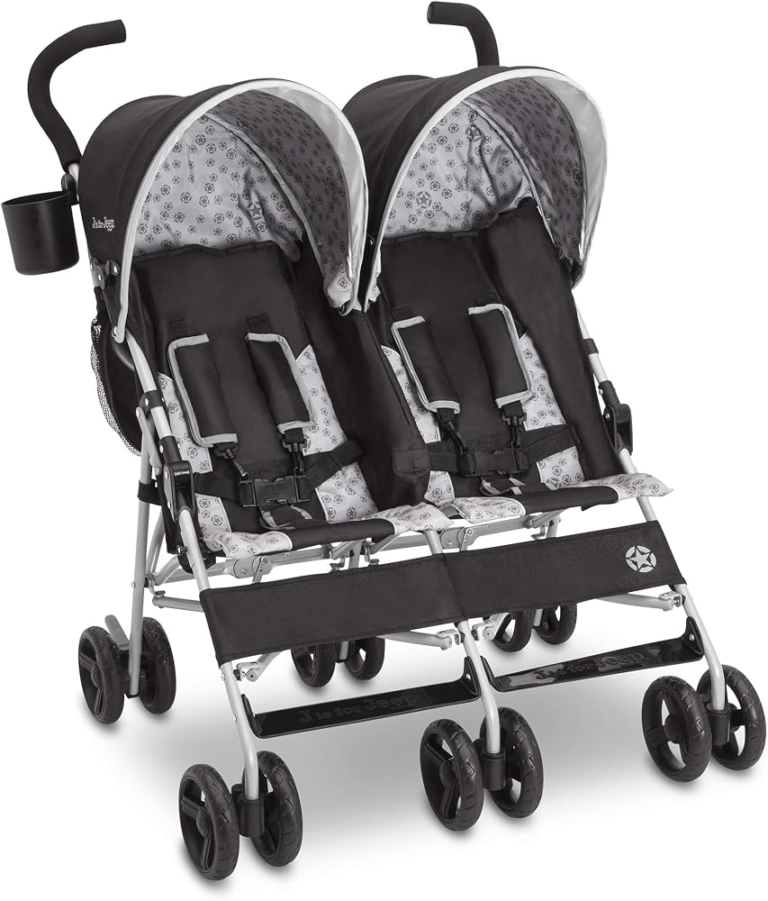 Jeep Scout Double Stroller, Charcoal Galaxy