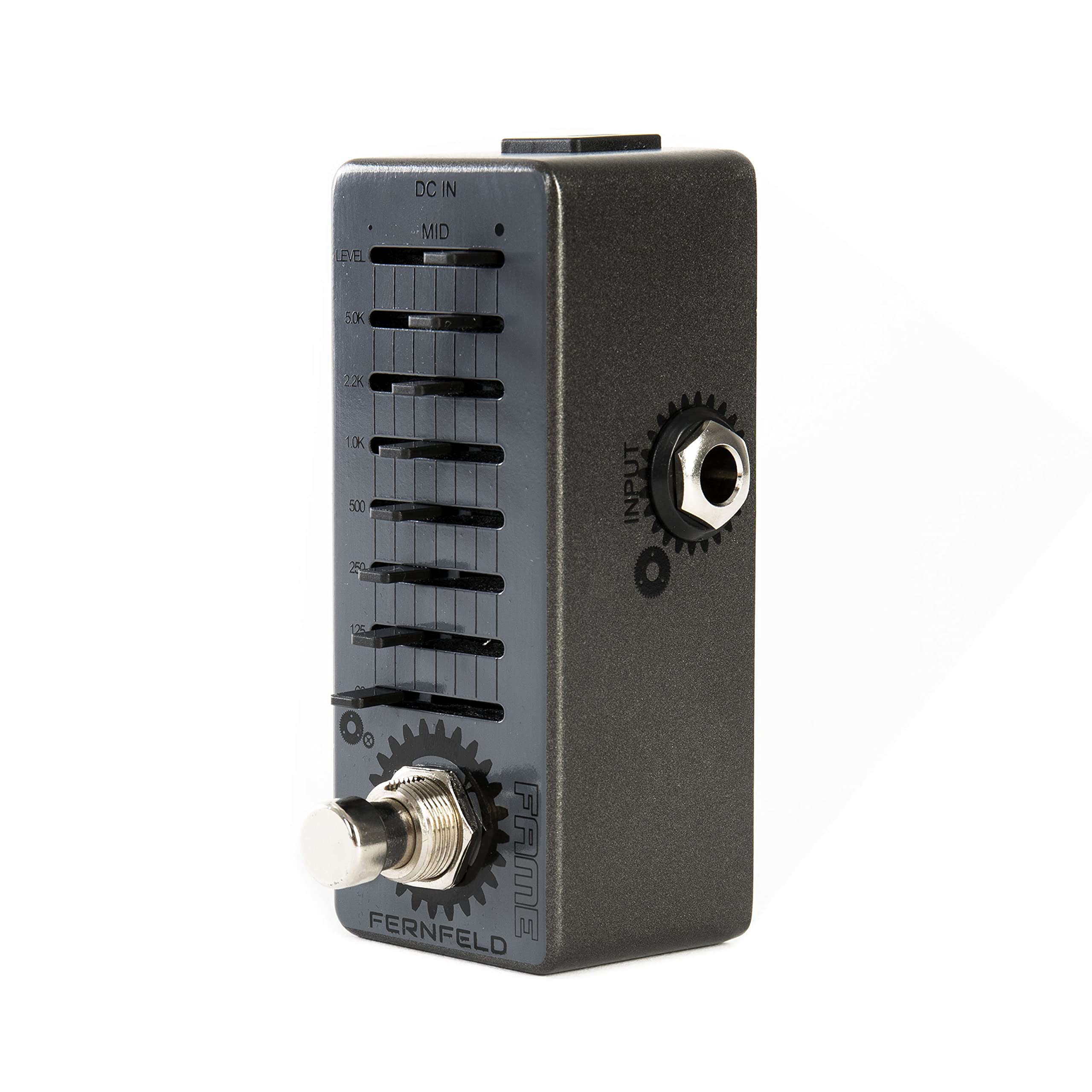Fame Fernfeld Equalizer, Gitarren Bass Equalizer, 7 Frequenzbänder, Level-Regler, True Bypass