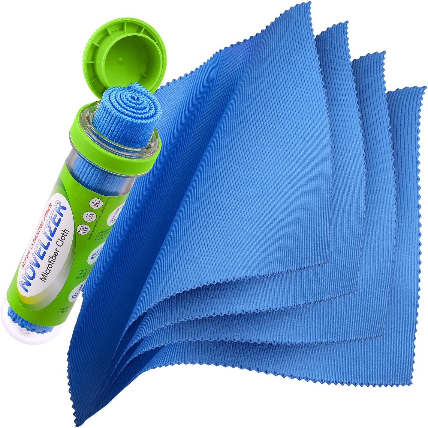 Valued Set (4+1pc) Microfiber Cleaning Cloth Specially for Wearable Devices Smartphones, iPhone, Android, Lens, 3D Cinema Glasses, Eyeglasses, Sunglasses - Cleaner Cloth to Clean VR, Tablets, Devices