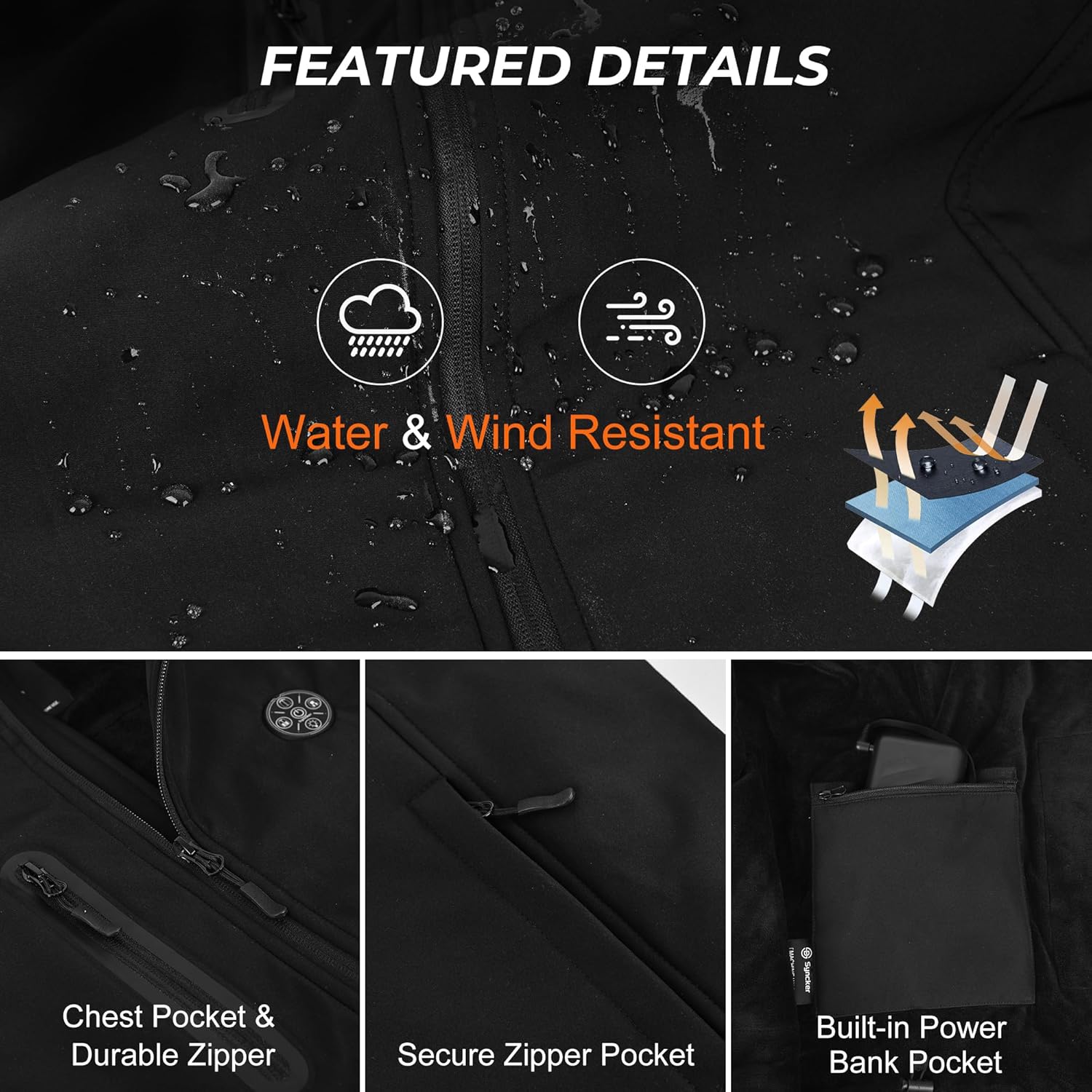 Heated Vest for Men Women with APP Control & 7.4V 20000mAh Battery, 16H Lightweight Vest Hunting Valentine's Gifts - Image 8