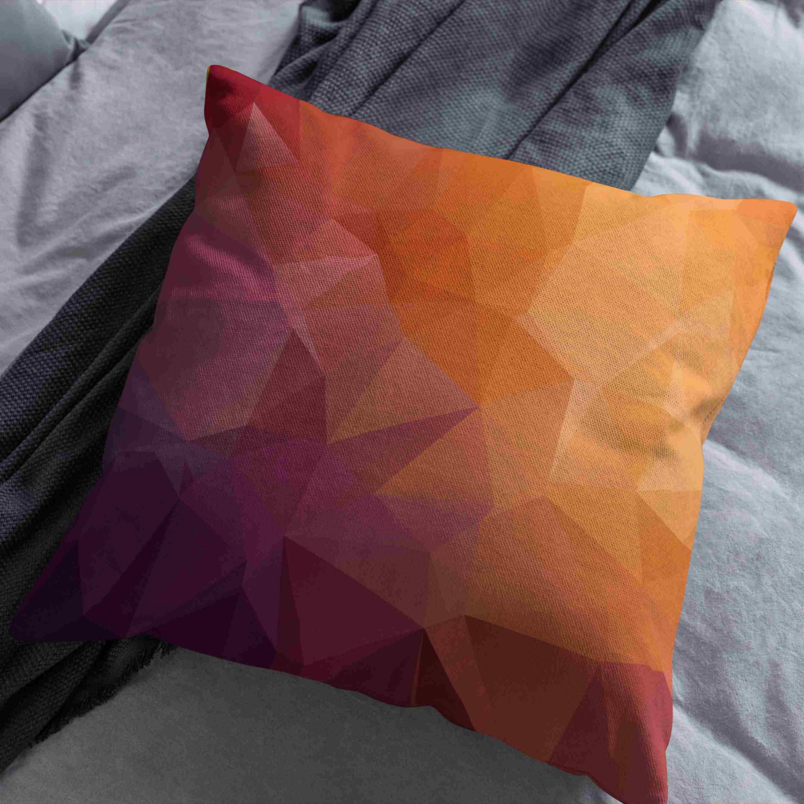 Lino Federa Cuscini Letto Cotone Federe Cuscino Decorativo 50x50cm, Arte Geometrica Fodere Cuscini per Divano Copricuscino Letto Matrimoniale Divano da Salotto 4Pcs
