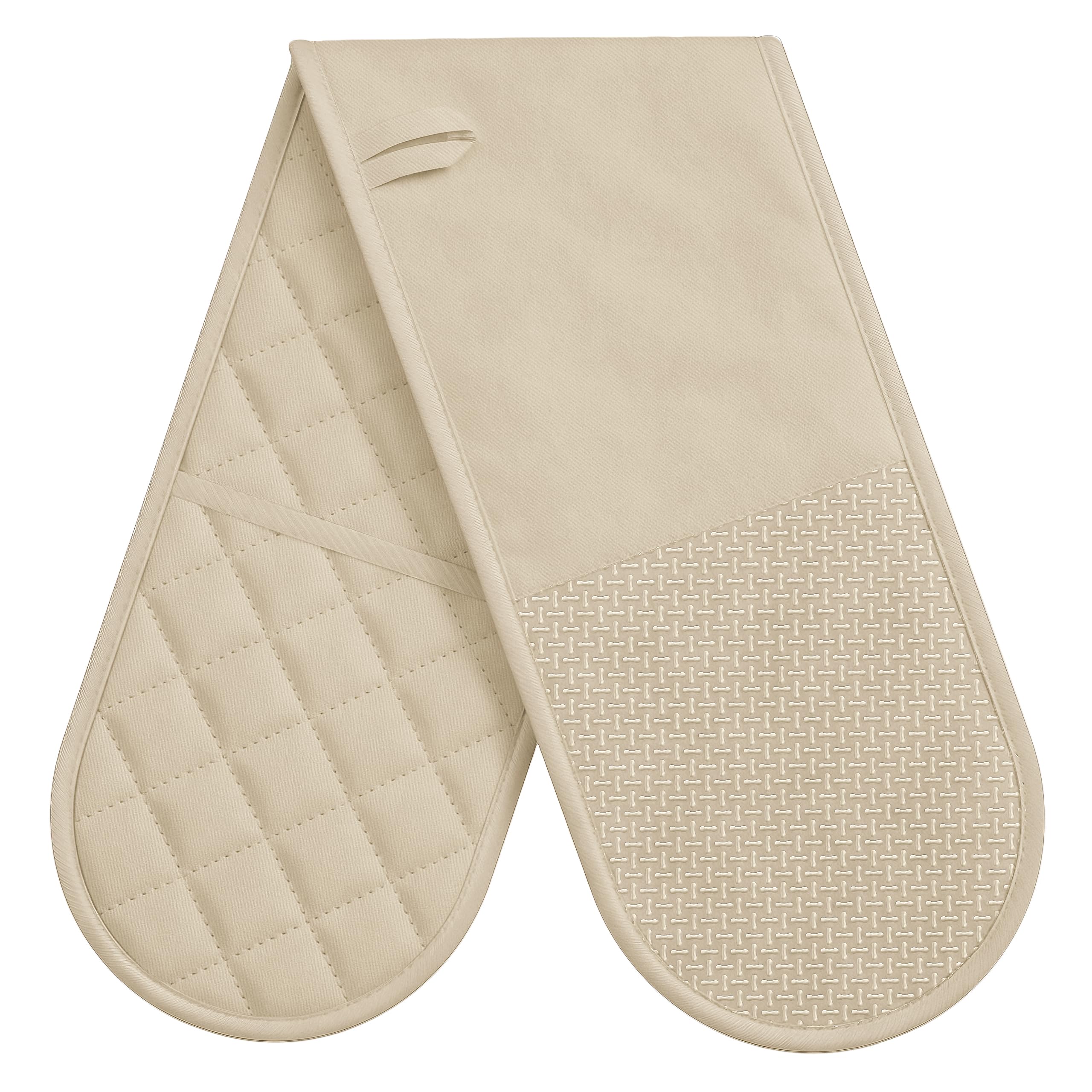 Oven Gloves Heat Resistant, Anti-Slip Silicone Oven Glove for Cooking