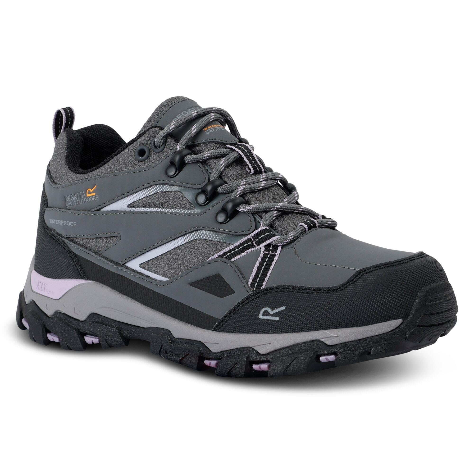Regatta Lady Holcombe III Low Walking Boots - Grey - Women's Size 6
