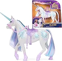 Unicorn Academy Glacier 11" Unicorn Toy with Translucent Saddle & Bridle - Power of Friendship Netflix Show Inspired, Girls Ages 4+