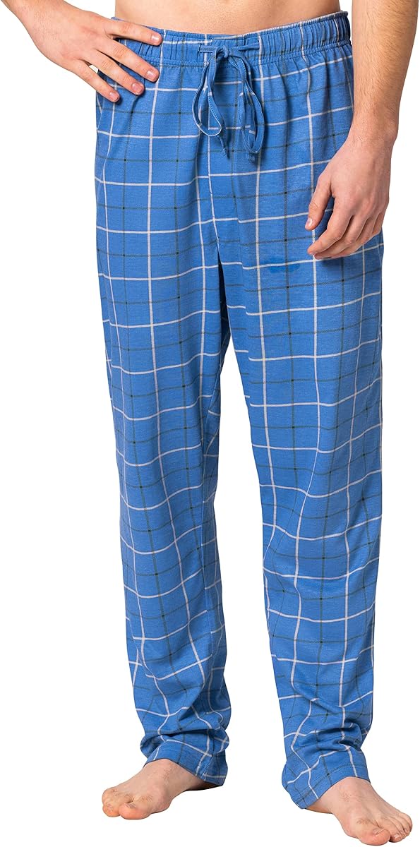 Hanes Pantalones de pijama de punto para hombre, 100% algodón, Pjs X-Temp