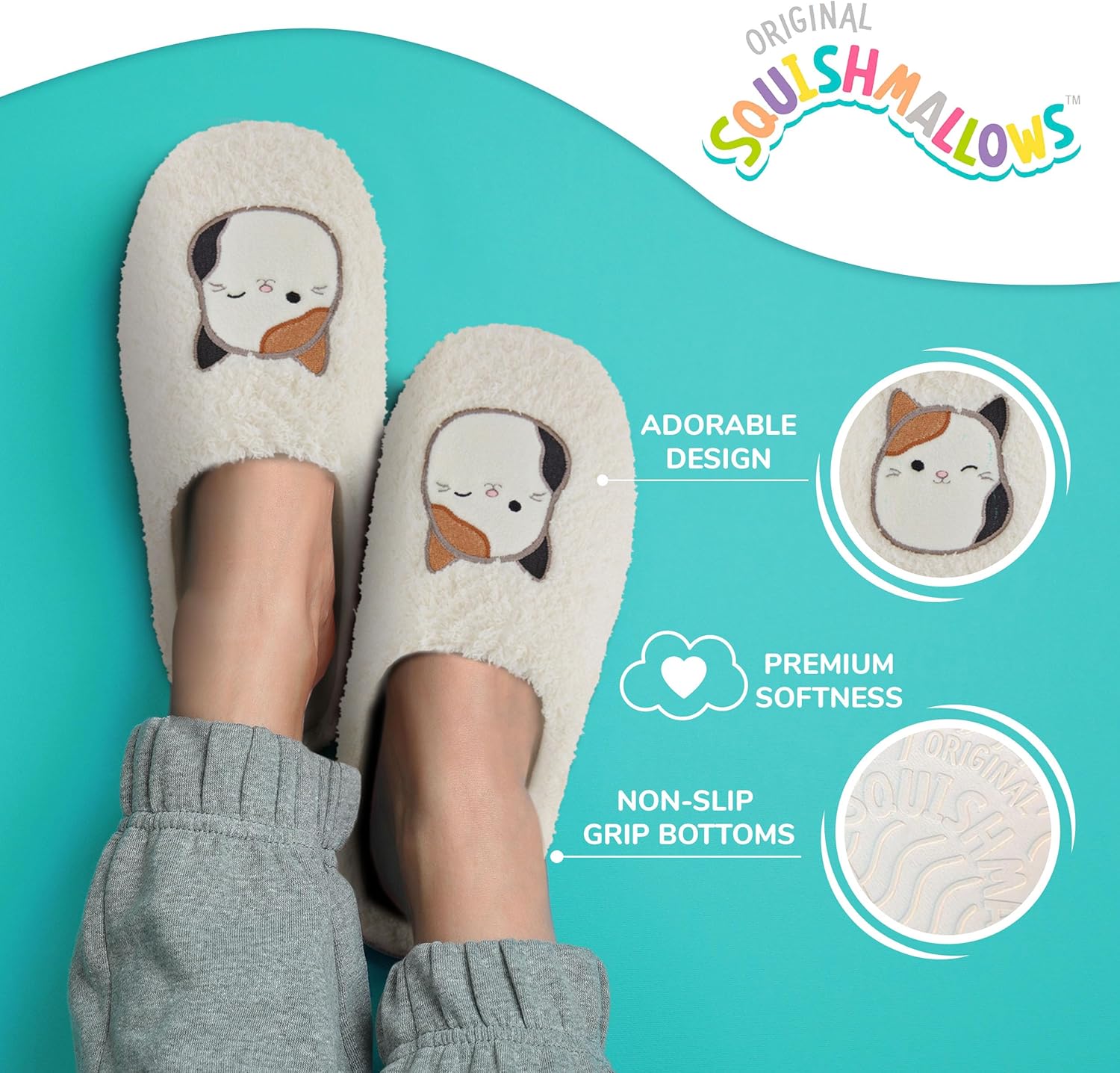 Squishmallows Kids Slippers and Womens Slippers Gifts for Women Extra Cozy Fuzzy House Slippers Slip On - Image 5