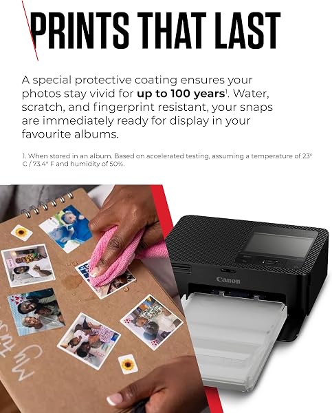 Canon SELPHY CP1500 Compact Photo Printer – Wireless Printing, Long-Lasting Prints, USB-C & SD Card Connectivity – Ideal for Scrapbooks & Photo Albums, Black GB - 4