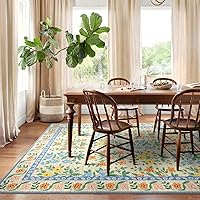 Vista 85 de Vintage Bohemian Entry Rug, 2x3 Small Entryway Rug Boho Kitchen Rugs Non-Slip Washable Indoor Door Mat, Distressed Floral Soft Accent Throw Rugs for
