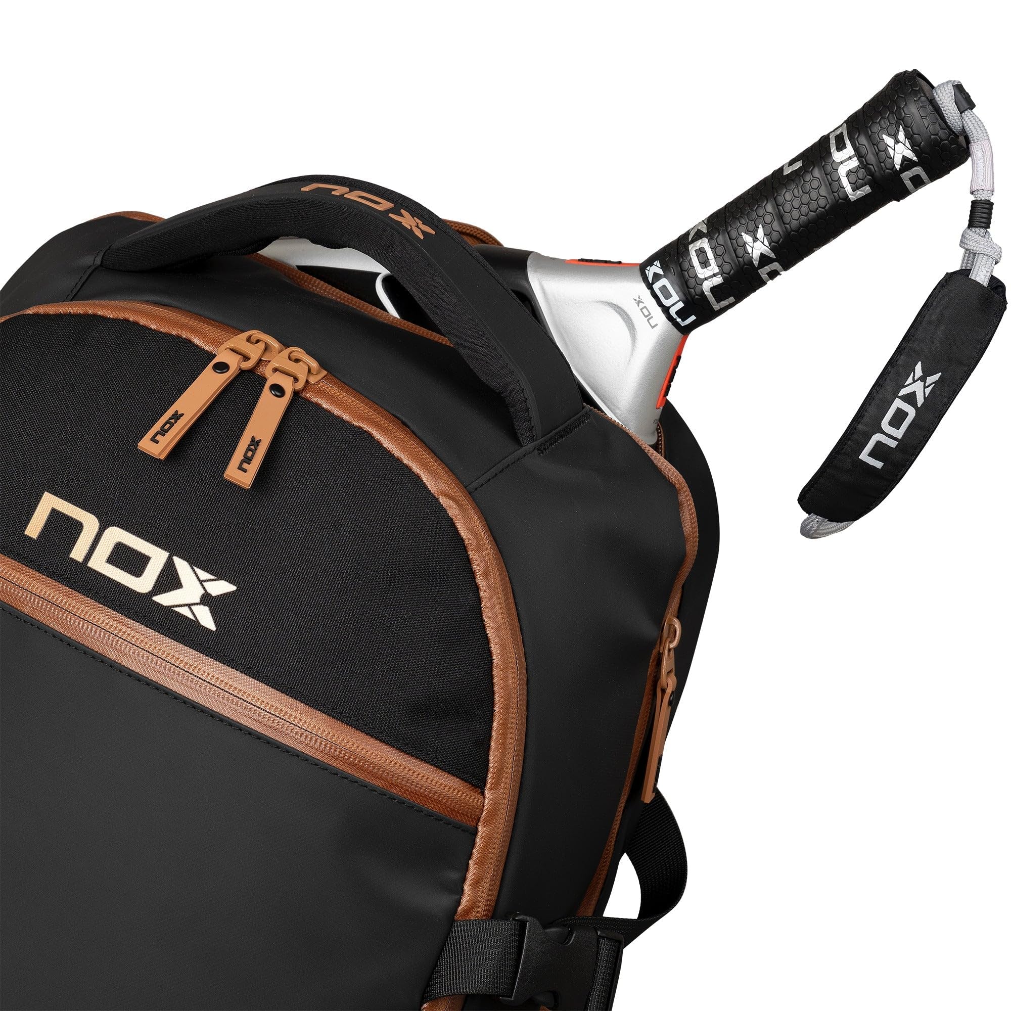 NOX Mochila LUXURY OPEN SERIES negro/marrón
