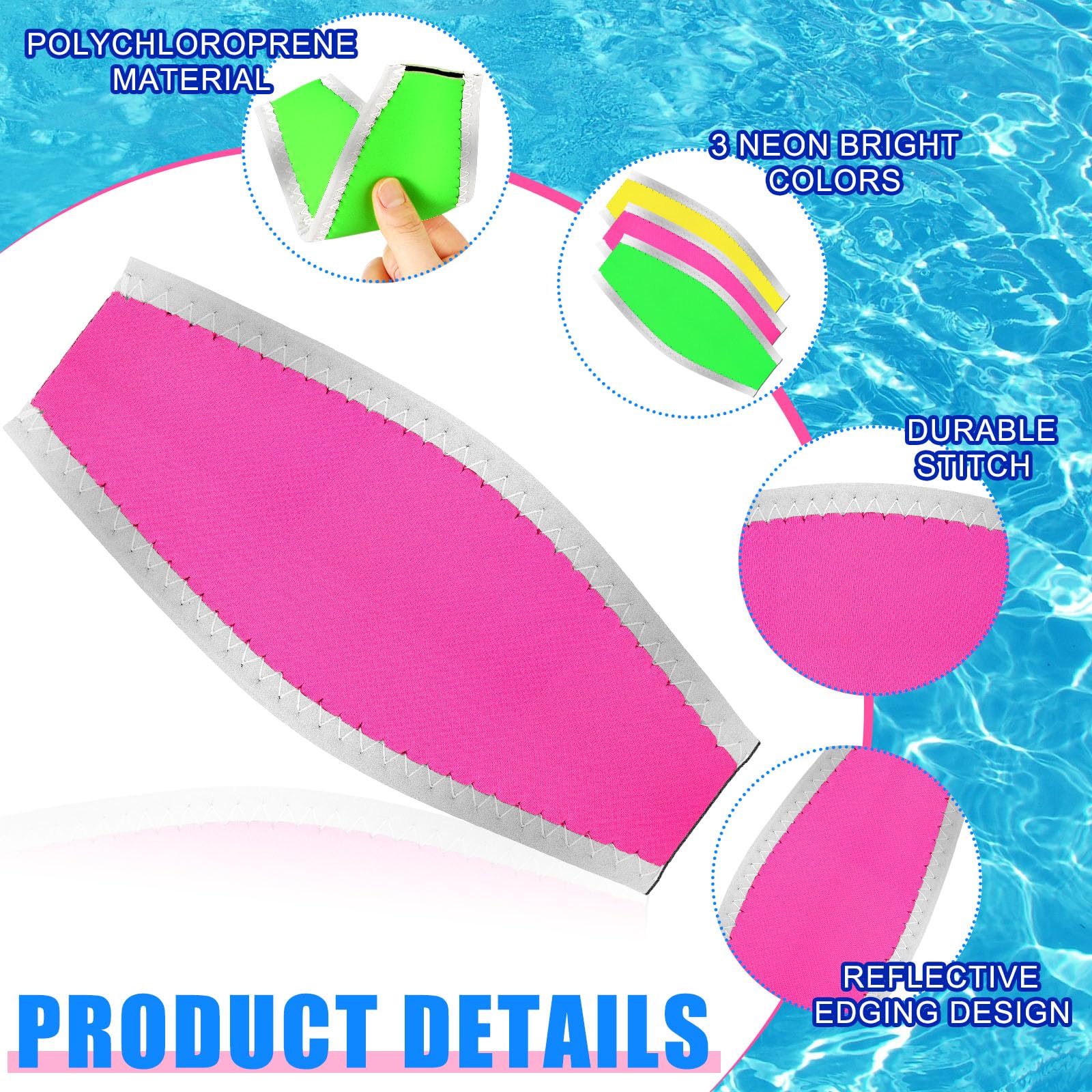 Artibetter Copricinghie Per Maschera Sub In Neoprene – Stampa Decorativa – Universale Uomo Donna – 2 Pezzi