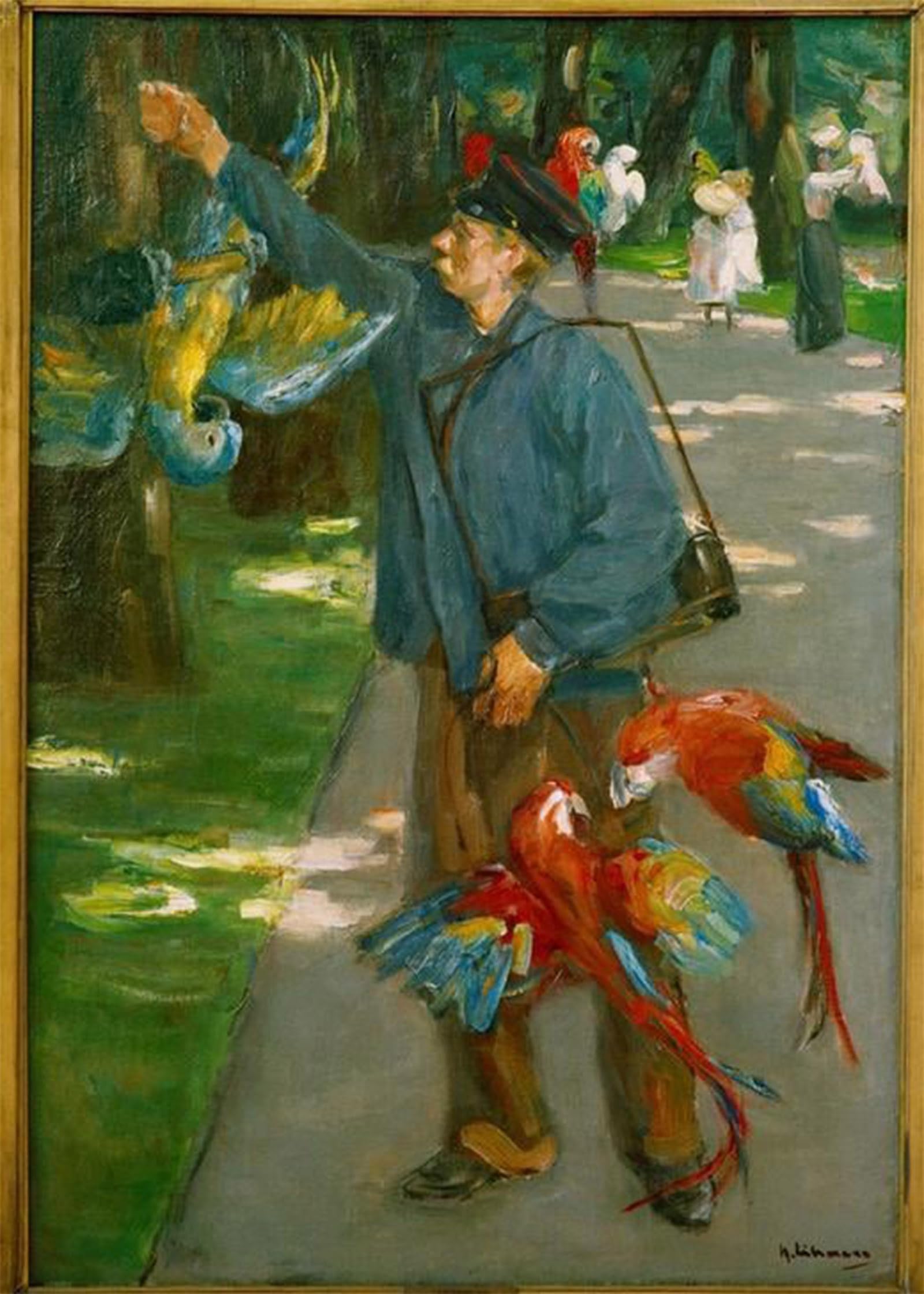 ARTXLXXBN Famous Prints Artwork Pictures Poster Painting Art The man by Max Liebermann Artwork Landscape Pictures for Home Decor 60x90cm
