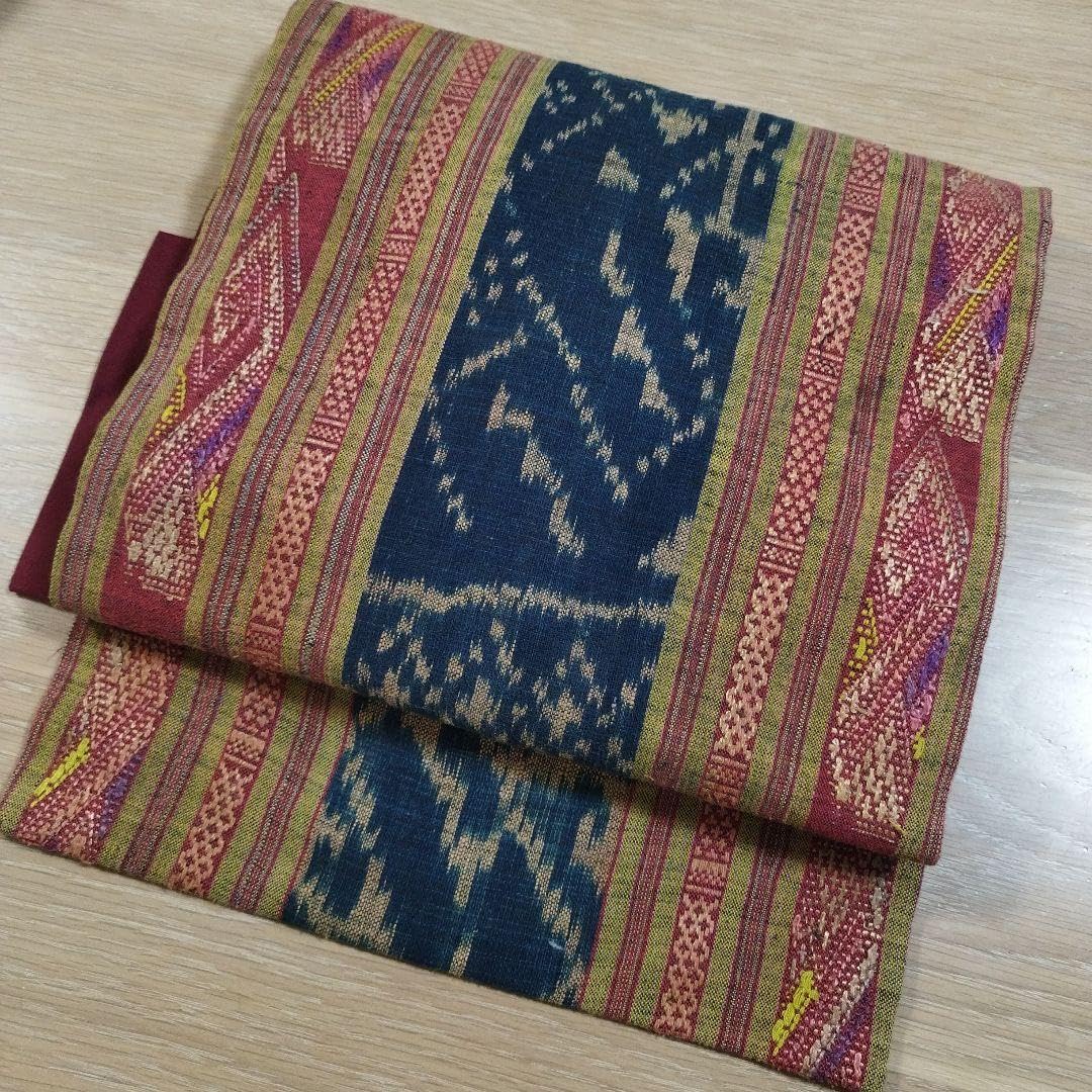 Amazon.co.jp: ラオス刺繍古布の名古屋帯 : ファッション