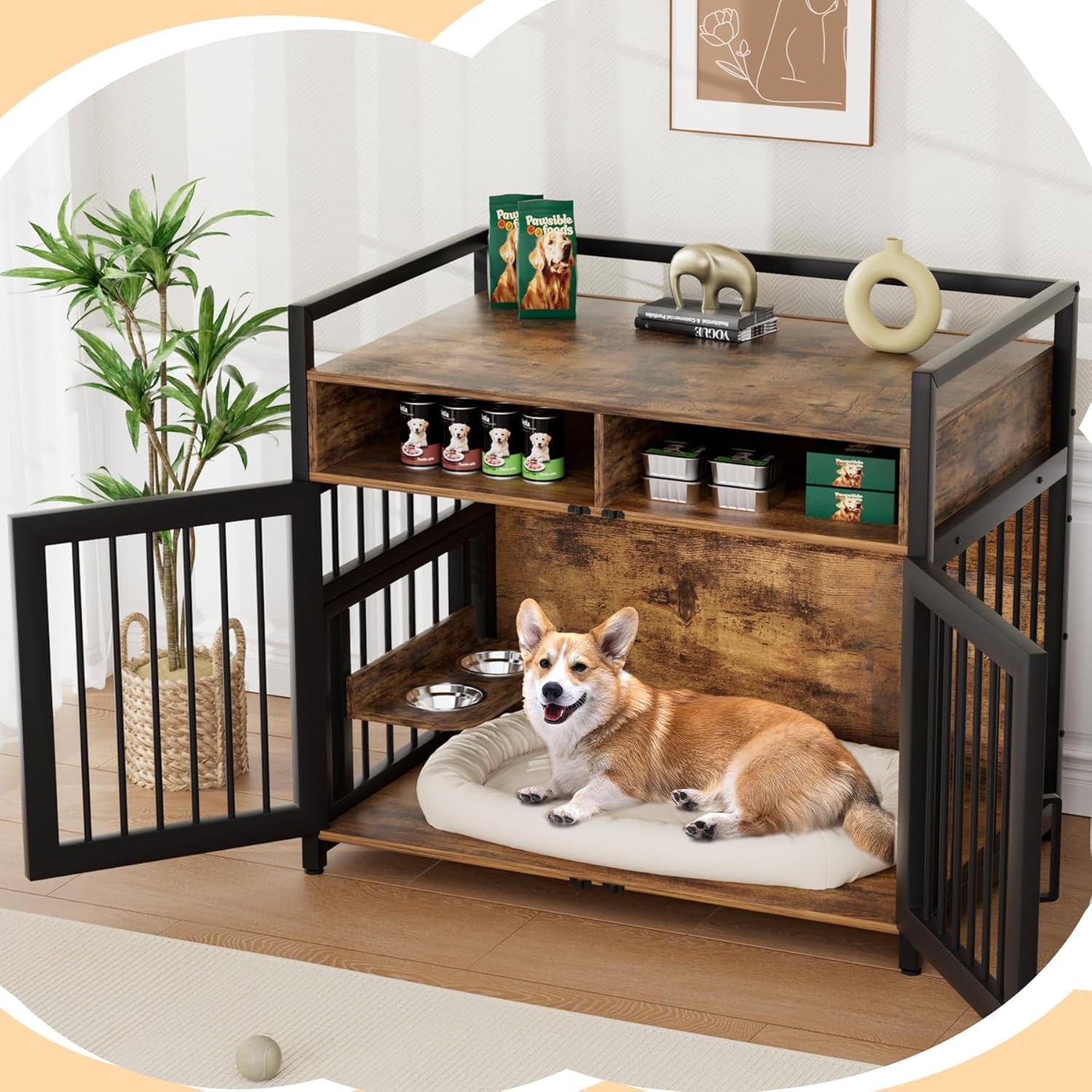 Stylish Comfort: GarveeHome Dog Crate Furniture Review for Heavy Dogs