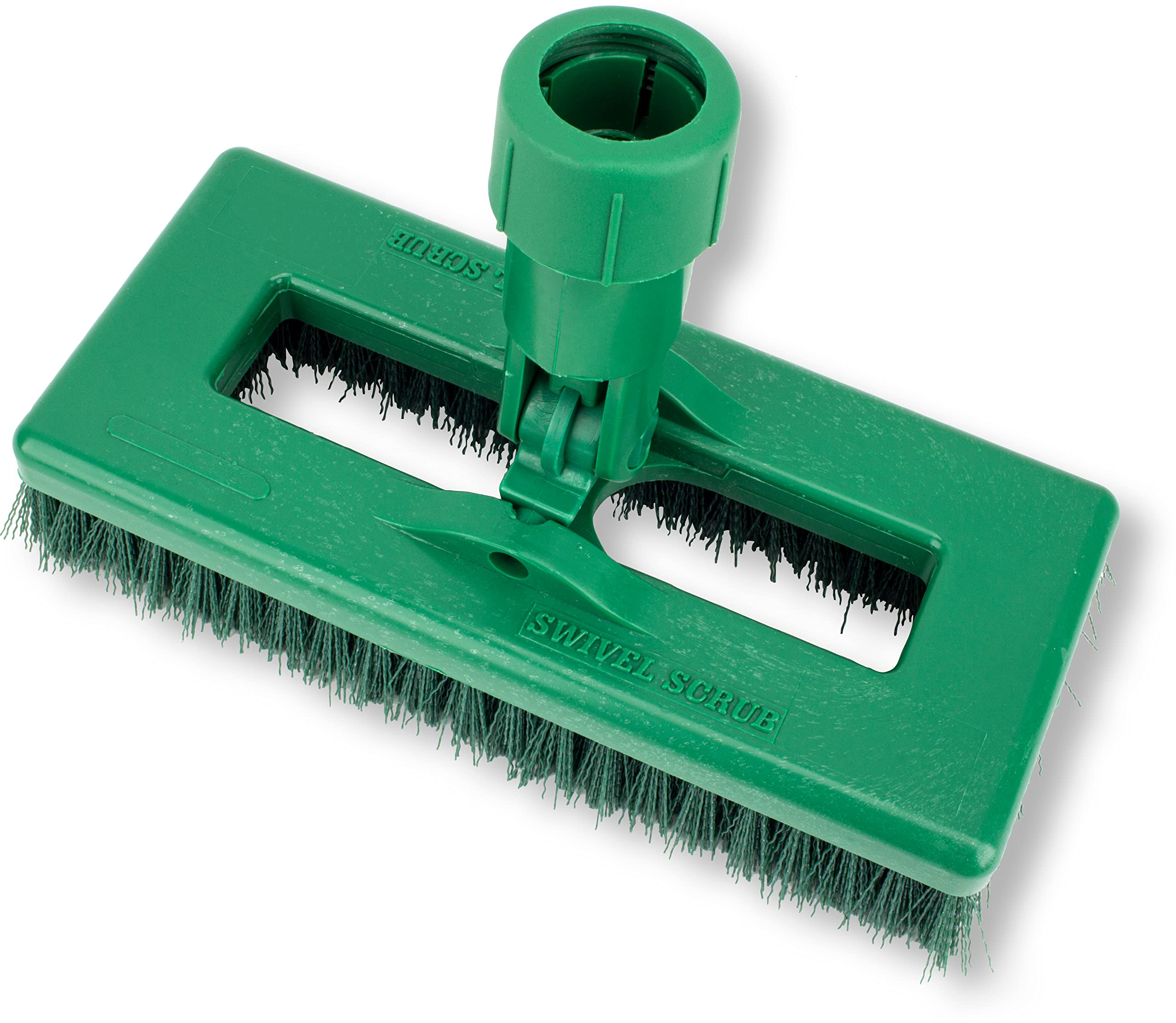 CFS Sparta Fiberglass Swivel Scrub Brush, 8 Inches, Green