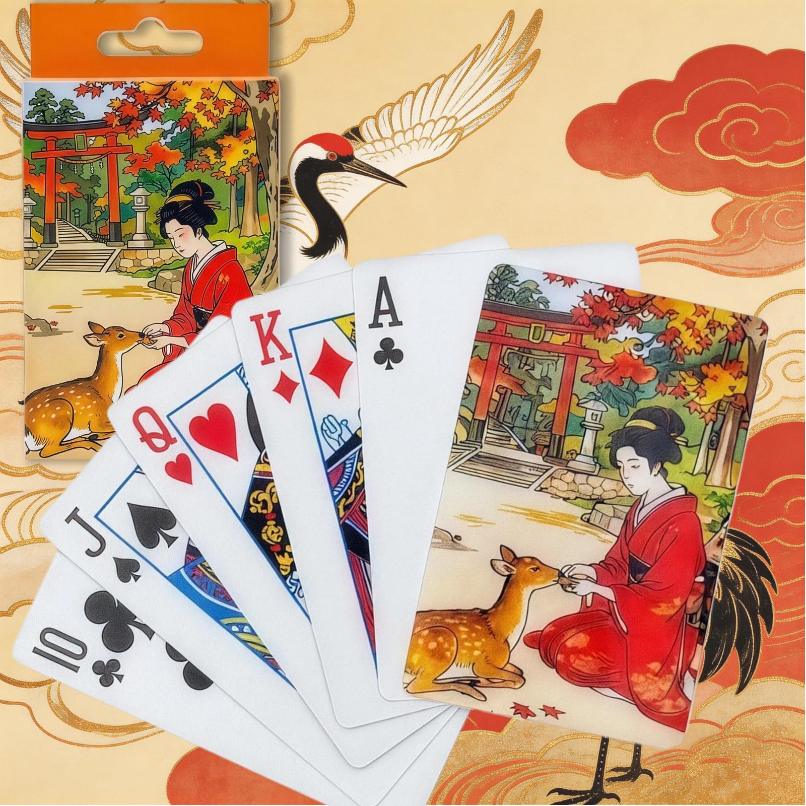 Amazon.co.jp: MEMORY JAPAN 浮世絵 トランプ 和柄 プレイングカード