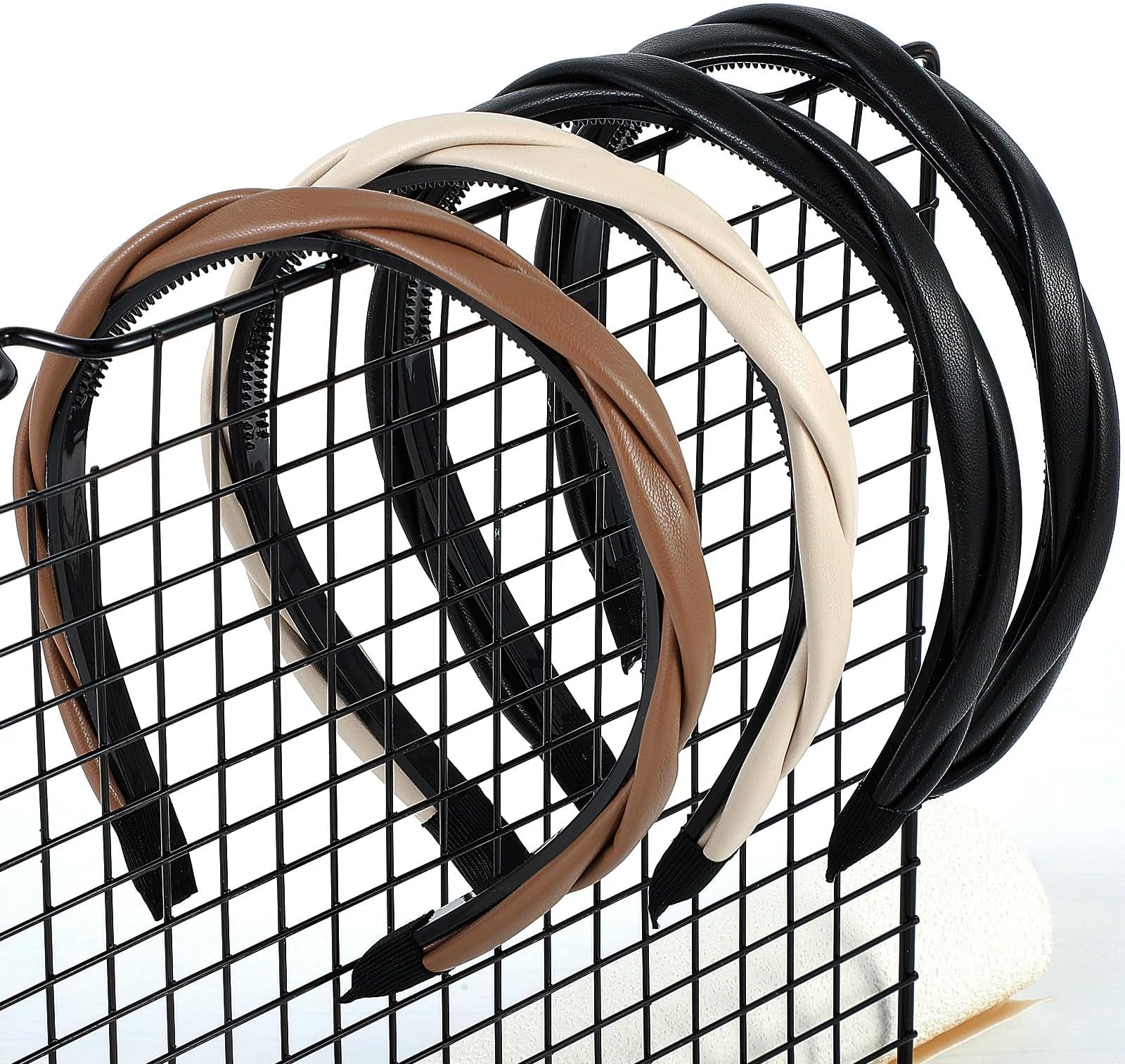 Unique Bargains 4pcs Teeth Comb Headband Solid Color Non-slip Hair - Foto 3