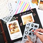 Scrapbook Photo Album-Wooden Scrap Book Photo Album 50 Sheets/100 Pages, DIY Self-Adhesive Memories Photo Scrapbooking with Accessories for Wedding, Baby Growth, Gift for Newlyweds, Anniversary | Premium Wooden Photo Album Anniversary Scrapbook with