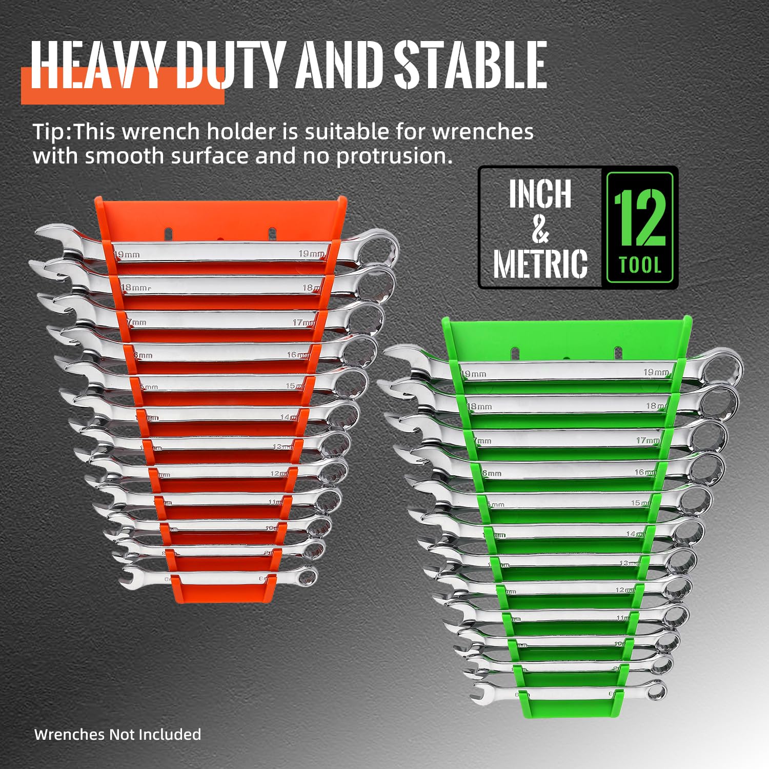 Wrench Rack Support Snapklik.com : Reniteco 4-Pack Magnetic Wrench Organizer, ABS Wrench ...