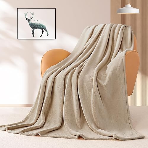 Miniatura 8 de BEAUTEX - Manta de vellón para sofá, sillón o cama manta de franela supersuave, ligera, mullida y afelpada, para todas las estaciones (color menta,