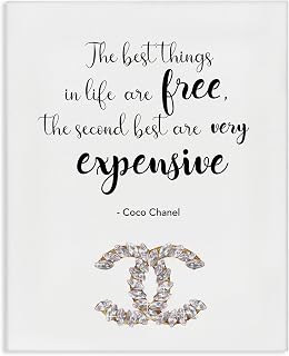 'Best Things In Life Fashion Phrase'| Canvas Art