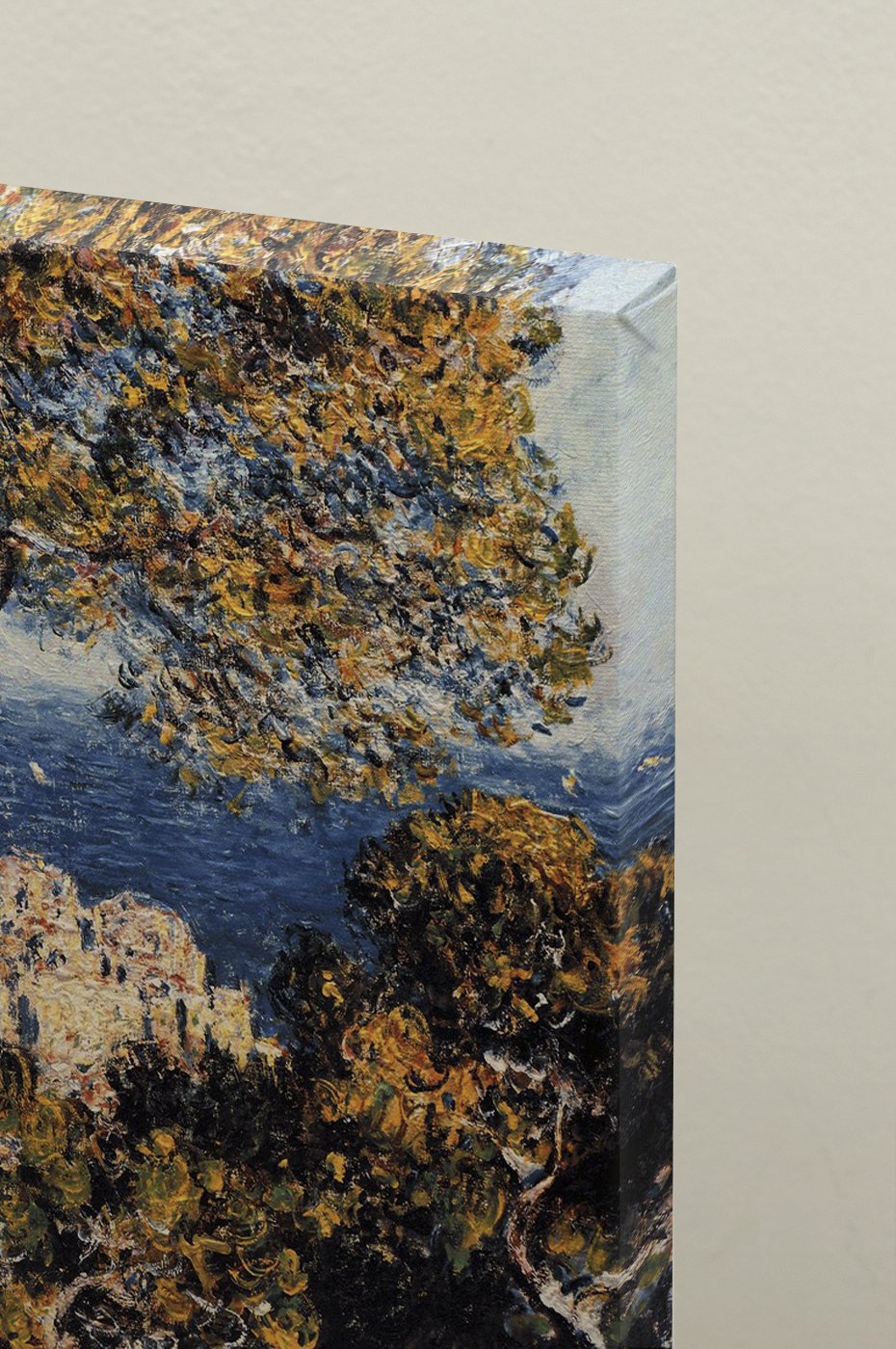 Claude Monet Stampa Su Tela 'Garden Villas At Bordighera' - Quadro Incorniciato 101x76 Cm, Ready To Hang, Per Soggiorno - 6