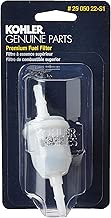 KOHLER 25 050 22-S1 Engine Fuel Filter 51 Micron with 1/4-inch Fuel Line Inside Diameter - coolthings.us