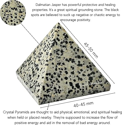 Miniatura 426 de Amazing Gemstone Lapis Lazuli Pyramid Crystal Healing Stones - 2" Great Pyramid Figurine of Natural Stone Pyramid for Meditation, Reiki, Chakra