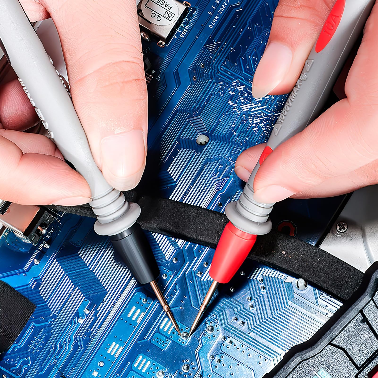 Cavi Test Multimetro Digitali Professionali - Pinze Alligatore E Sonde Per Misurazioni Precise Fino A 1000V/10A - Per Uso Domestico E Industriale - Foto 11